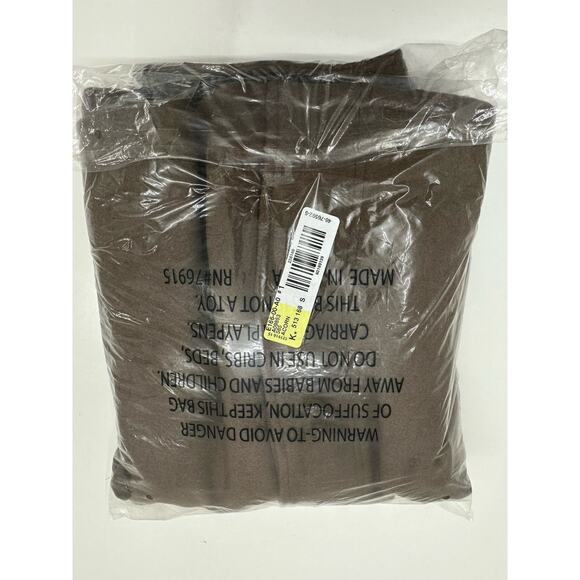 Appleseeds Womens Poncho One Size Acorn Brown Button Up Wool Blend NWTs - Picture 13 of 13